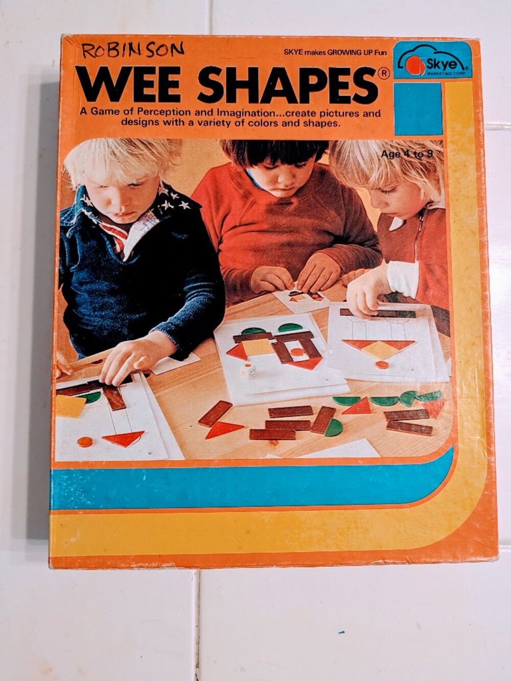 VTG 1977 Wee Shapes Game Tangrams Education Learning Hands-On Early Childhood